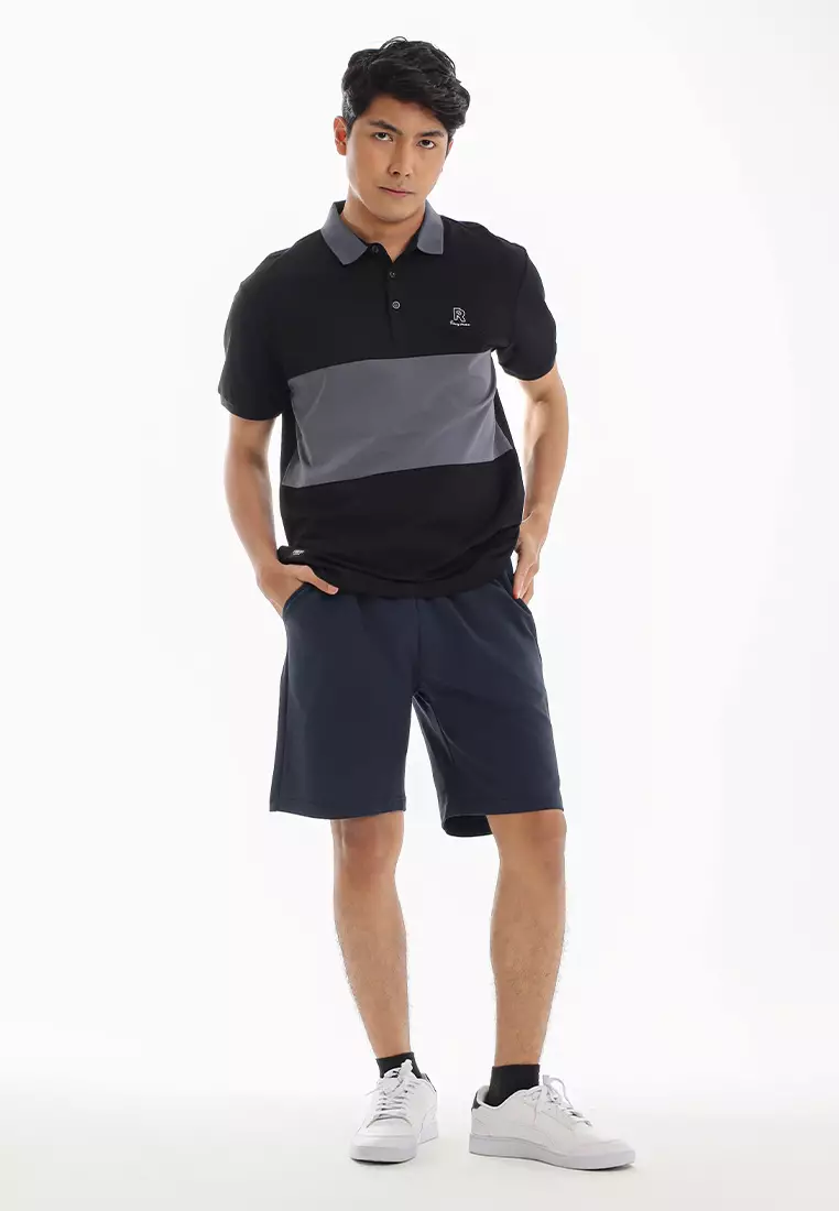Forest Premium Cotton 210gsm Cut & Sew Polo T Shirt Men  - 24017-01Black