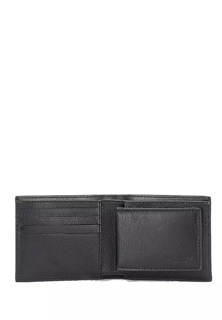 Coach boxed compact id wallet with trigger snap key fob deals