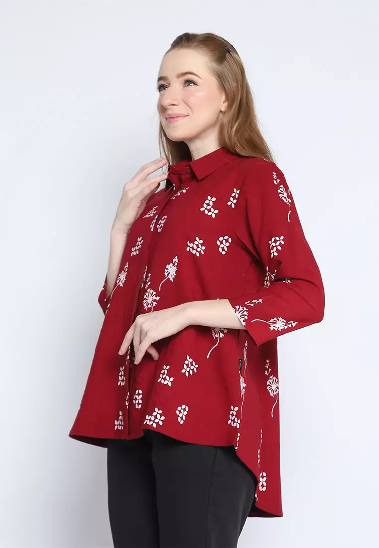 Signature Hadinata Batik Wanita Blouse Cap Furing Syandana