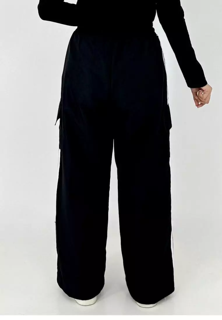 Daily Cargo Pants (Celana Panjang Kargo Muslimah) HItam