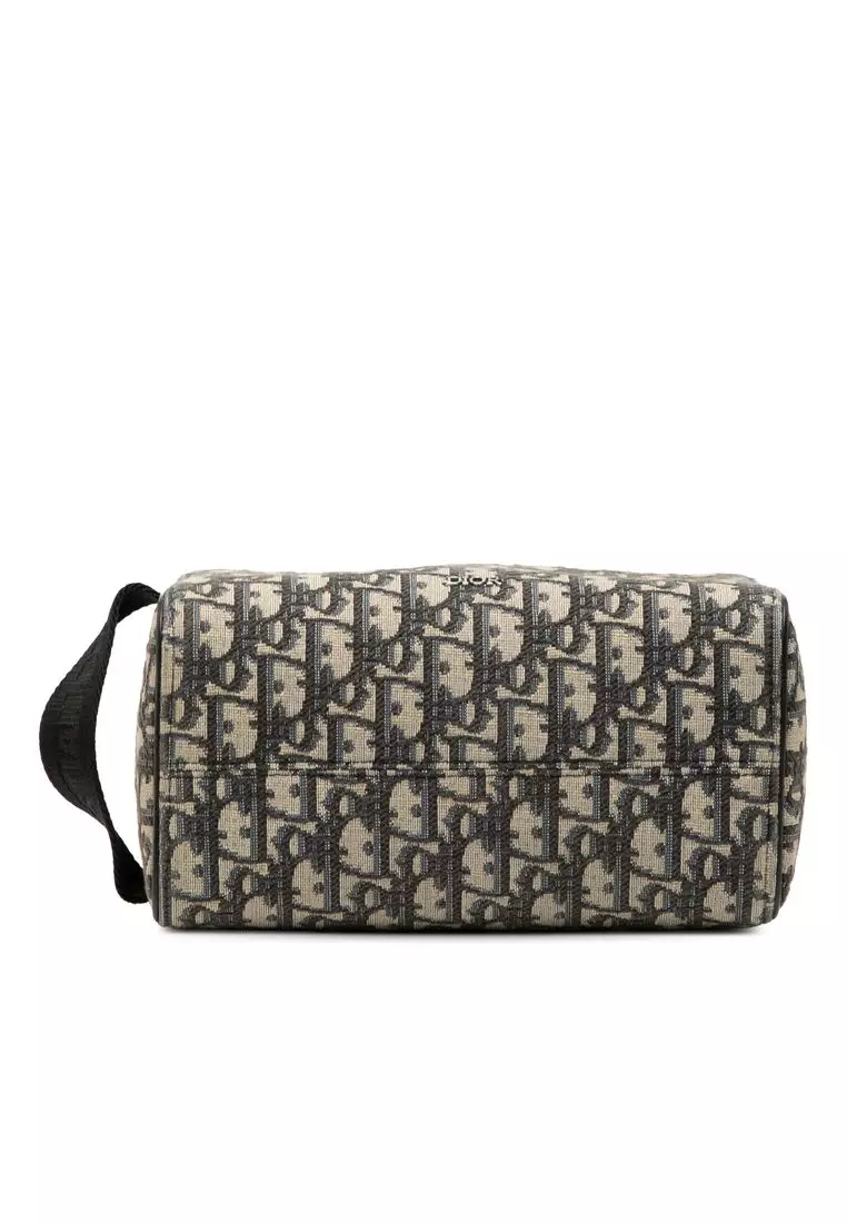Pre-Loved Dior Oblique Canvas Lingot Toiletry Case
