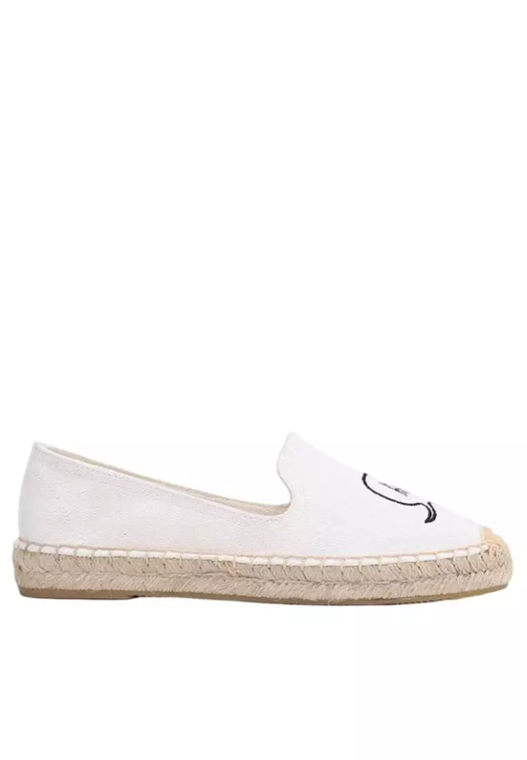 Discount on Twenty Eight Shoes  shoes - SKU: Platform Embroidery Linen Espadrilles HB6107
