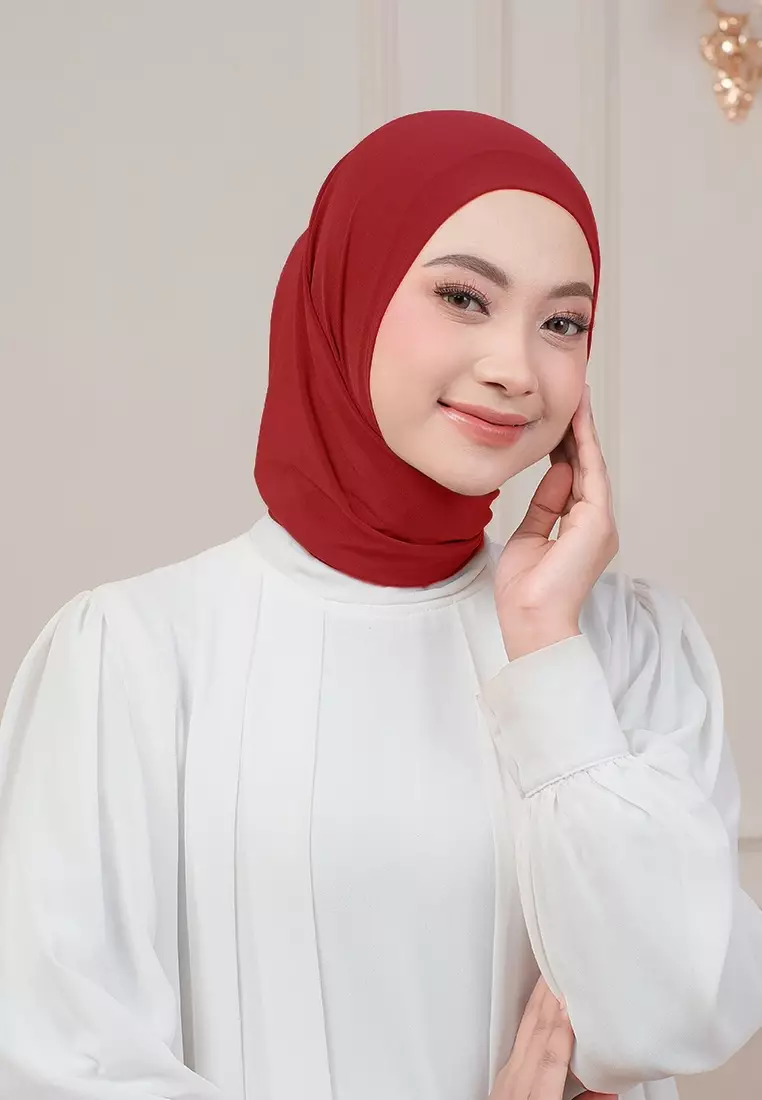 HIJAB INSTAN QIARA - MAROON