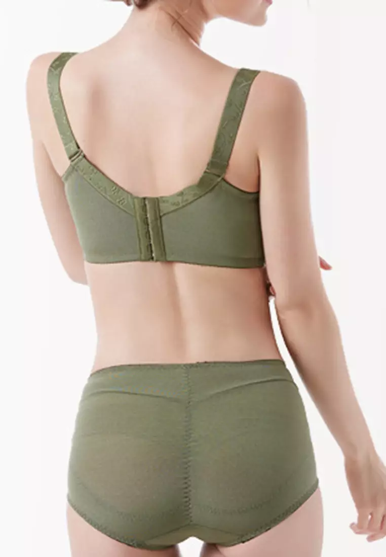 ZITIQUE Women's Full Cup Non-wired Push Up Bra - Green 2024, Buy ZITIQUE  Online