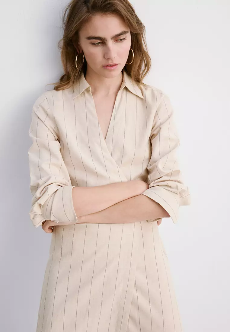 Striped Shirt Dress