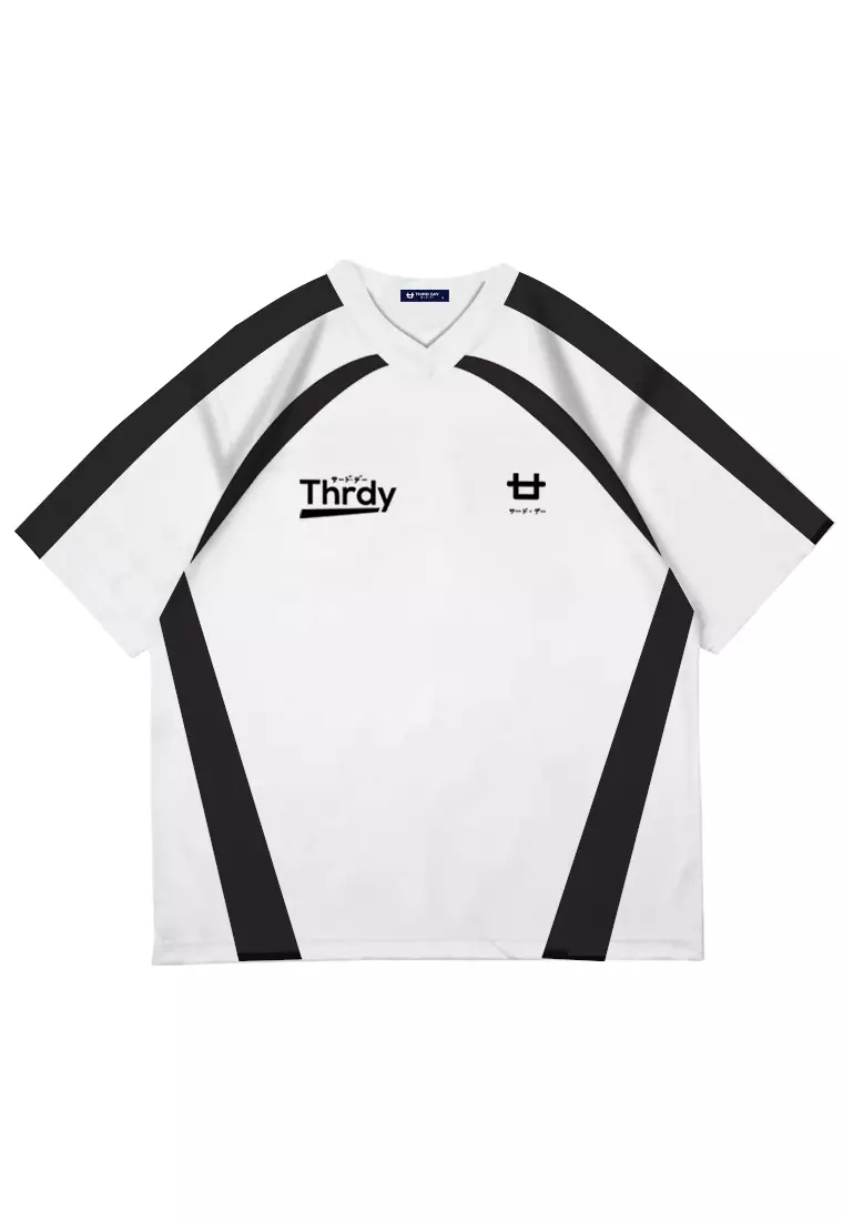 MTU34 Jersey Premium Oversize 260gsm Thirdday Vintage Streetwear bahan Heavy Jersey  "dakika logoicon fangs putih"