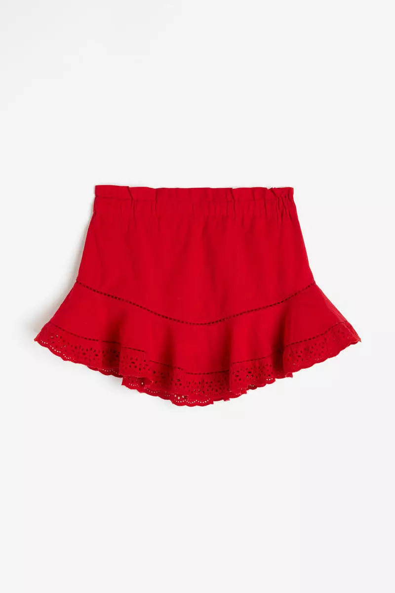 Paper bag frill outlet skirt