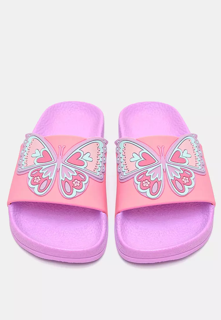 Girl's Butterfly Colorful Slippers