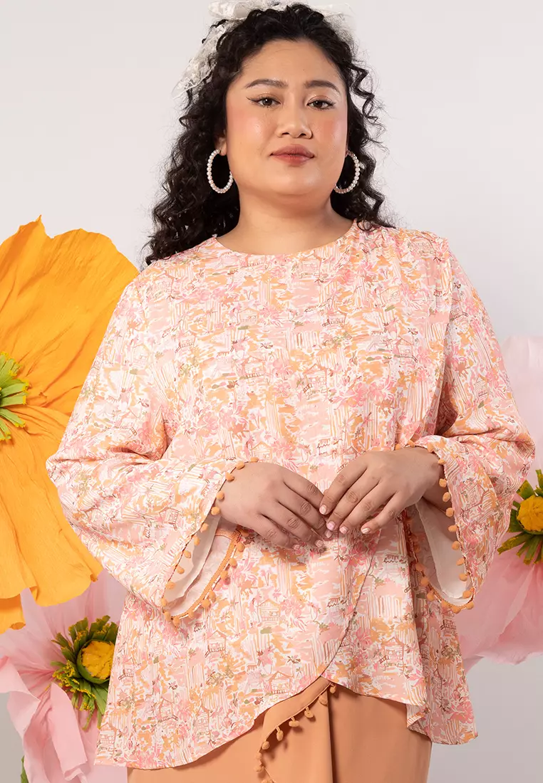 GRS RECYCLED POLYESTER PLUS SIZE KURUNG DARPE SET