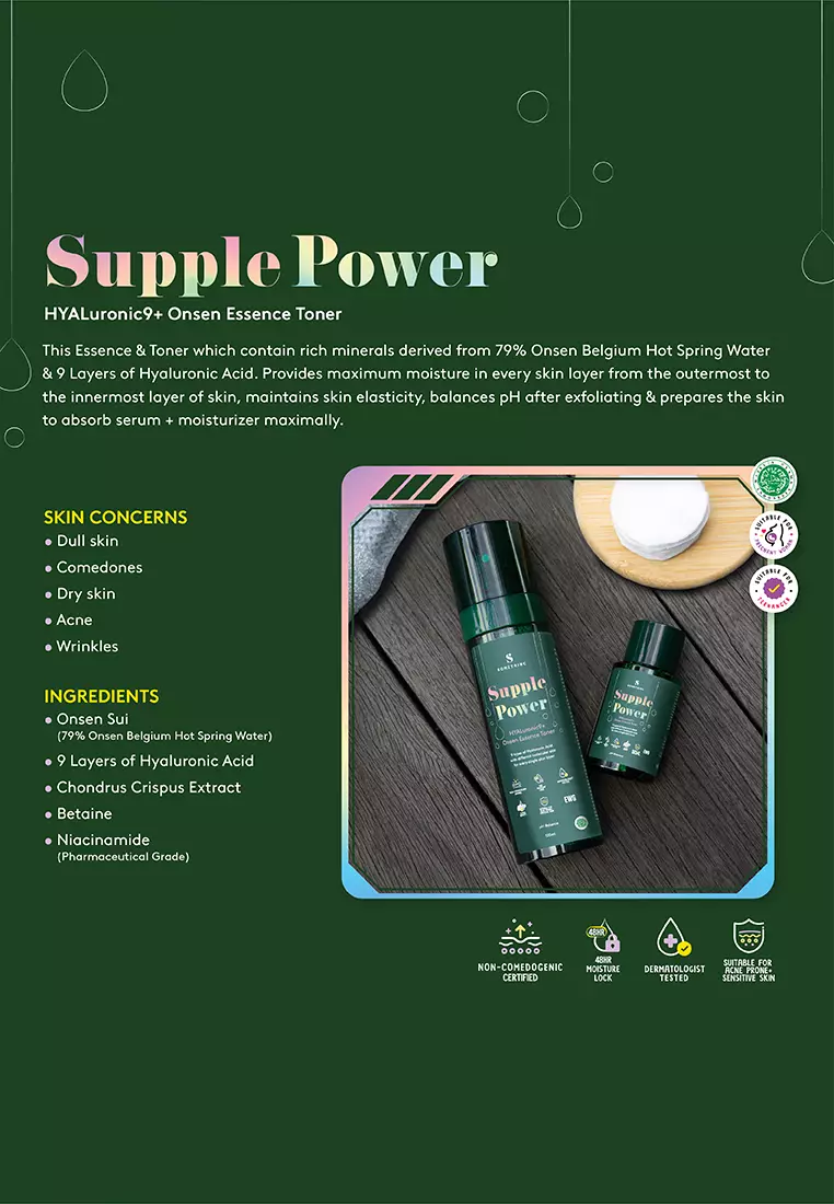 SOMETHINC SUPPLE POWER Hyaluronic9+ Onsen Essence Toner
