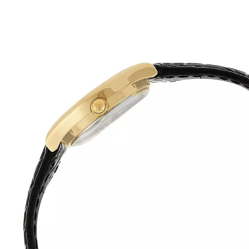 Jam Tangan Wanita Casio General LTP-1094Q-7B1RDF LTP1094 LTP-1094Q White Dial Black Leather Band