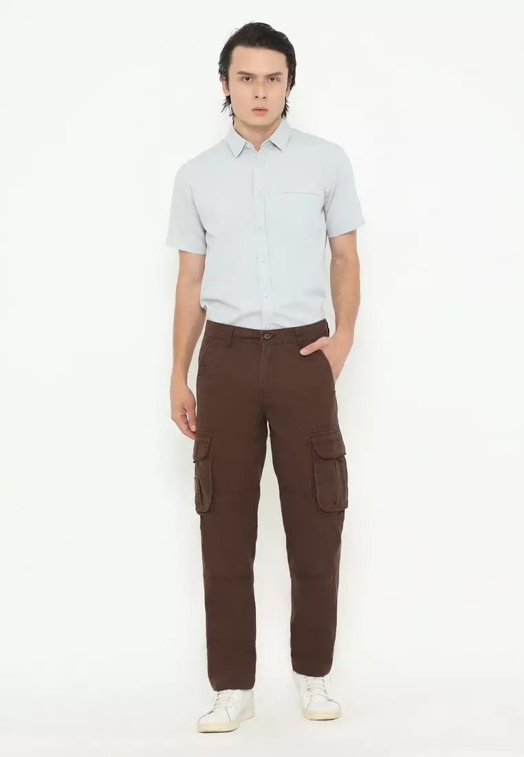 RBJ Celana Cargo Panjang Regular Fit Cotton Premium Pria