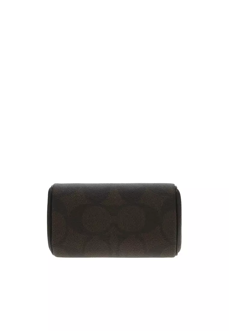 Mini Rowan Crossbody Bag In Blocked Signature Canvas CAB16