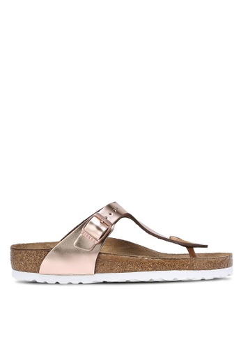 Birkenstock 褐色 Gizeh Metallics Sandals BI090SH0RCOIMY_1