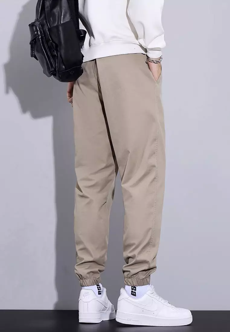 Drawstring Slim Jogger Pants