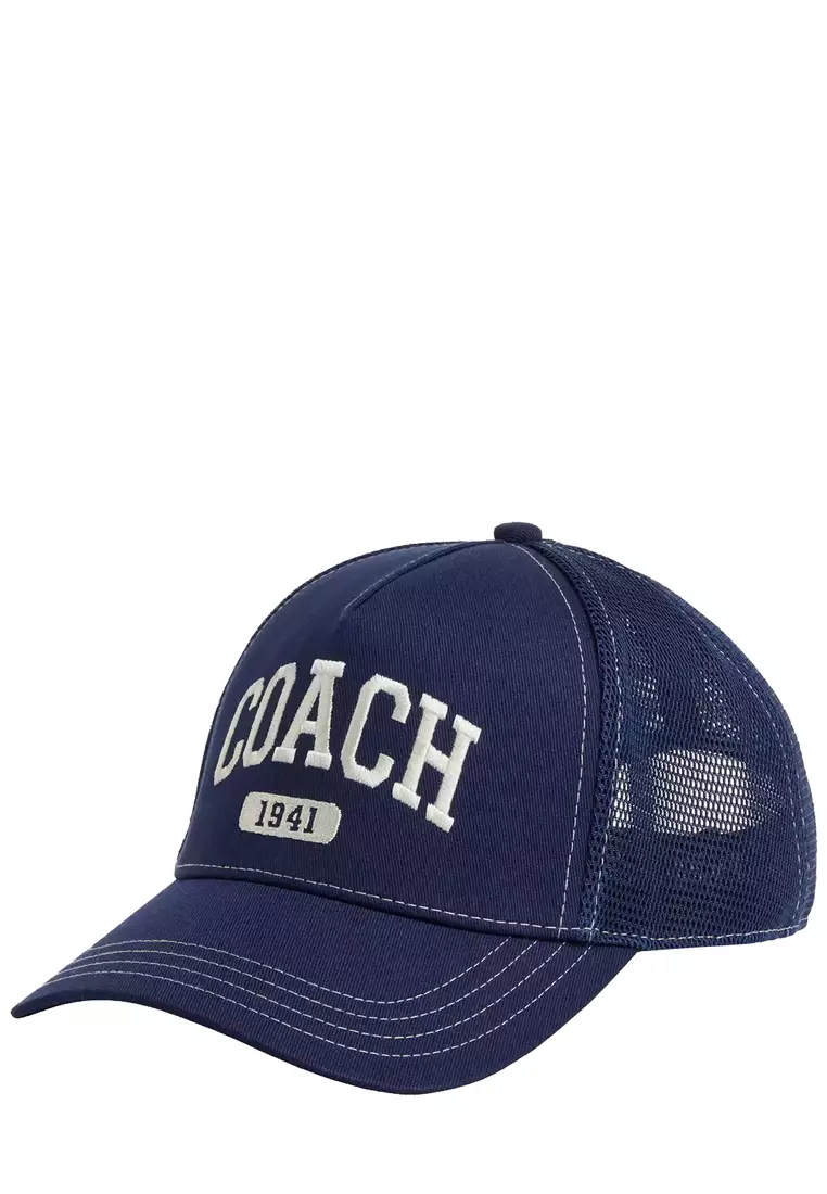 COACH ネイビー メッシュキャップ 1941 COACH® Outlet | Coach 1941 Embroidered Trucker Hat