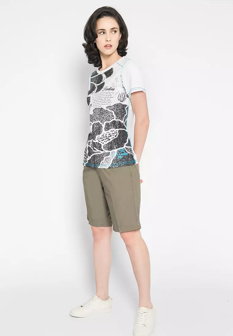 LGS Celana Pendek Wanita Slim Fit Coklat cokklat Size L