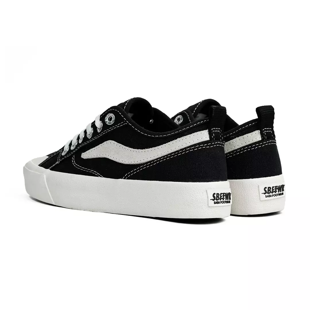 SABA Veron Black White - Sepatu Sneakers Casual Pria Wanita