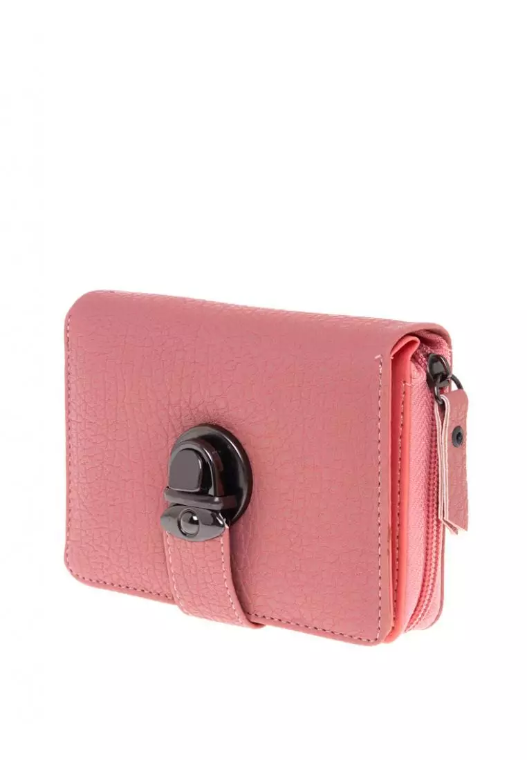 Beril Dompet Wanita Design Simple Card Wallet Premium Quality - Guava