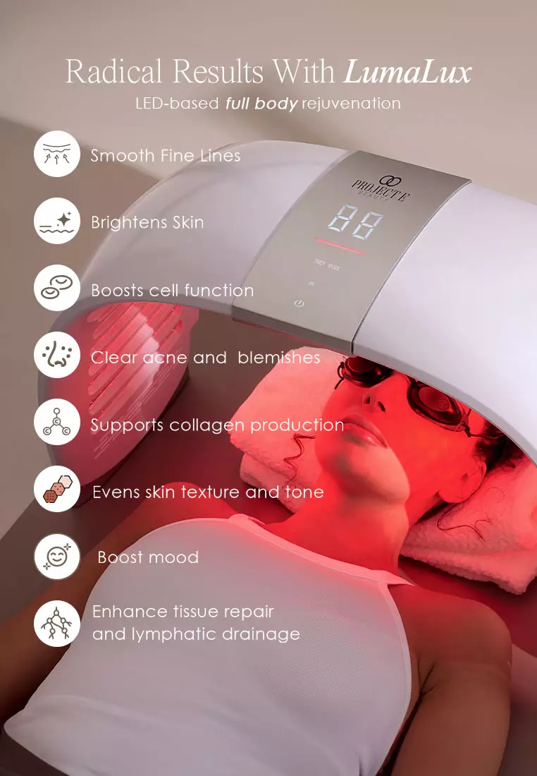 Project E Beauty LumaLux | Face & Body LED Light Therapy Device