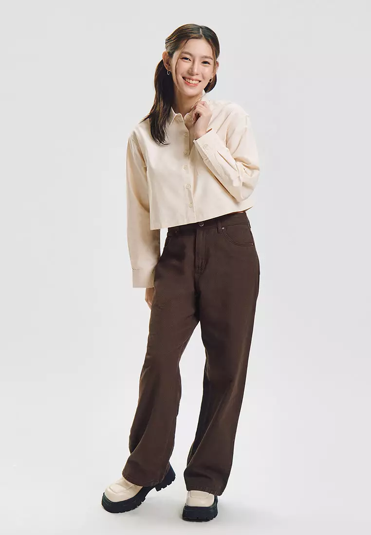 Long Sleeves Relaxed Oxford Button Down