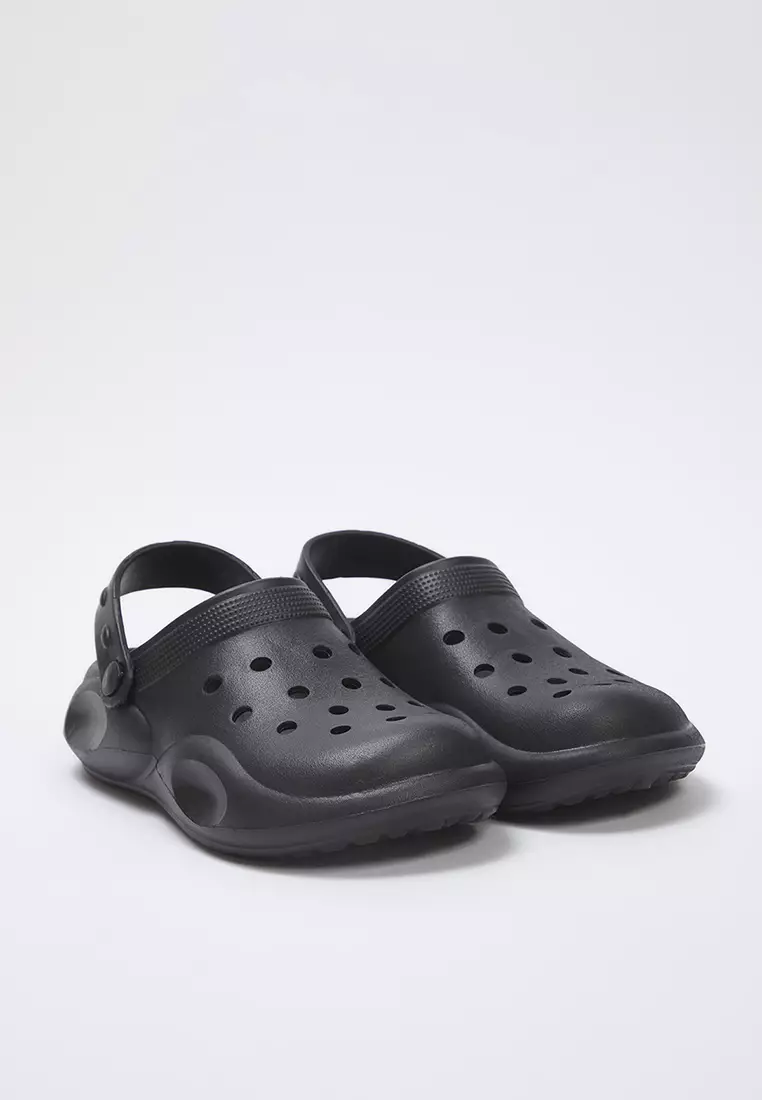 Black Light Sole Eva Women's Flat Closed Front Sandals Slippers Takss25Sd00031