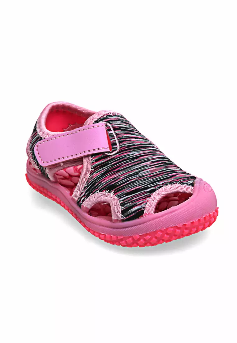 Mians Sandal Anak Casual Cute Anti Slip Comfortable Material Rubber Cotton ORIGINAL - Pink
