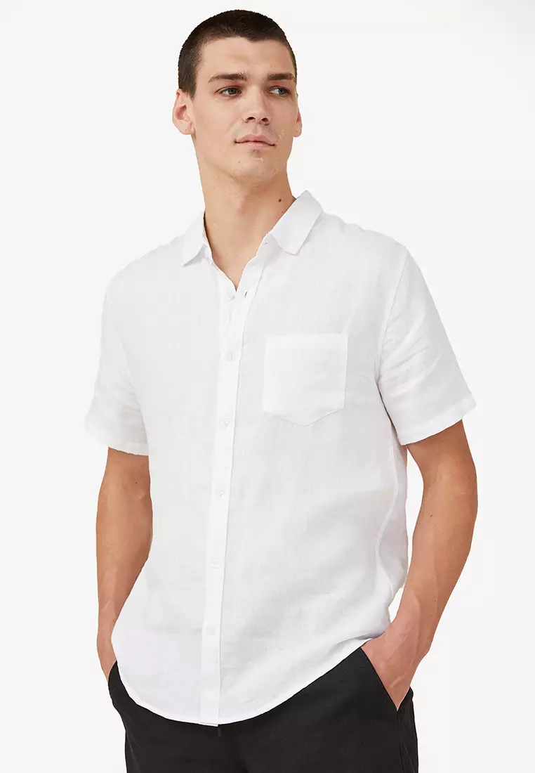 Cotton On Linen Short Sleeve Shirt 2024, Buy Cotton On Online