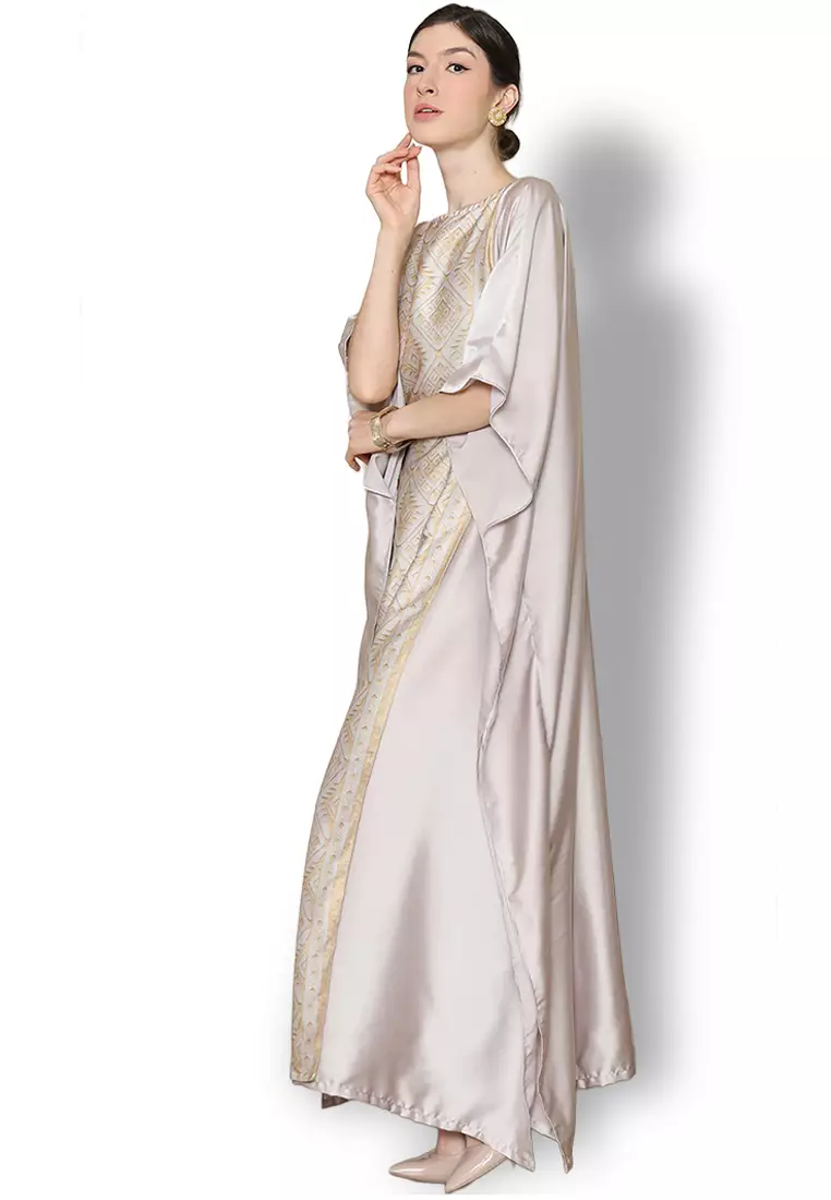 Kanzi Exclusive Short Sleeve Songket Kaftan