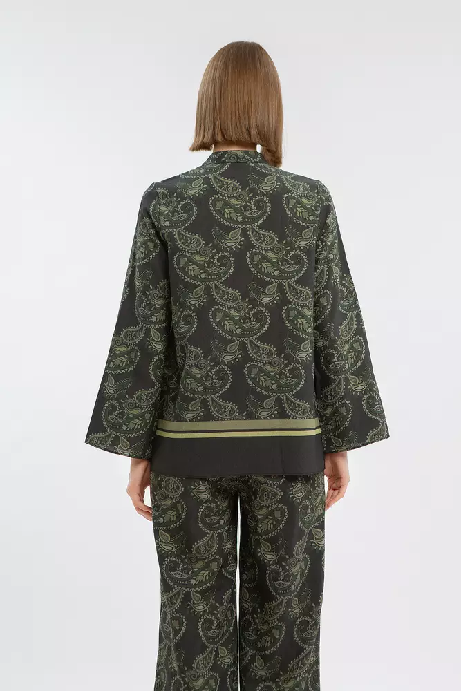 Minimal Stenni Blouse Dark Green Warna DARK GREEN