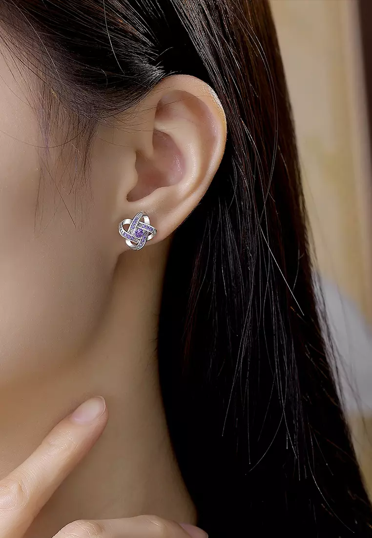 Anting Wanita Berlian Dilapisi Platinum Fashion Korea Anting Giwang Tusuk Cewek Original