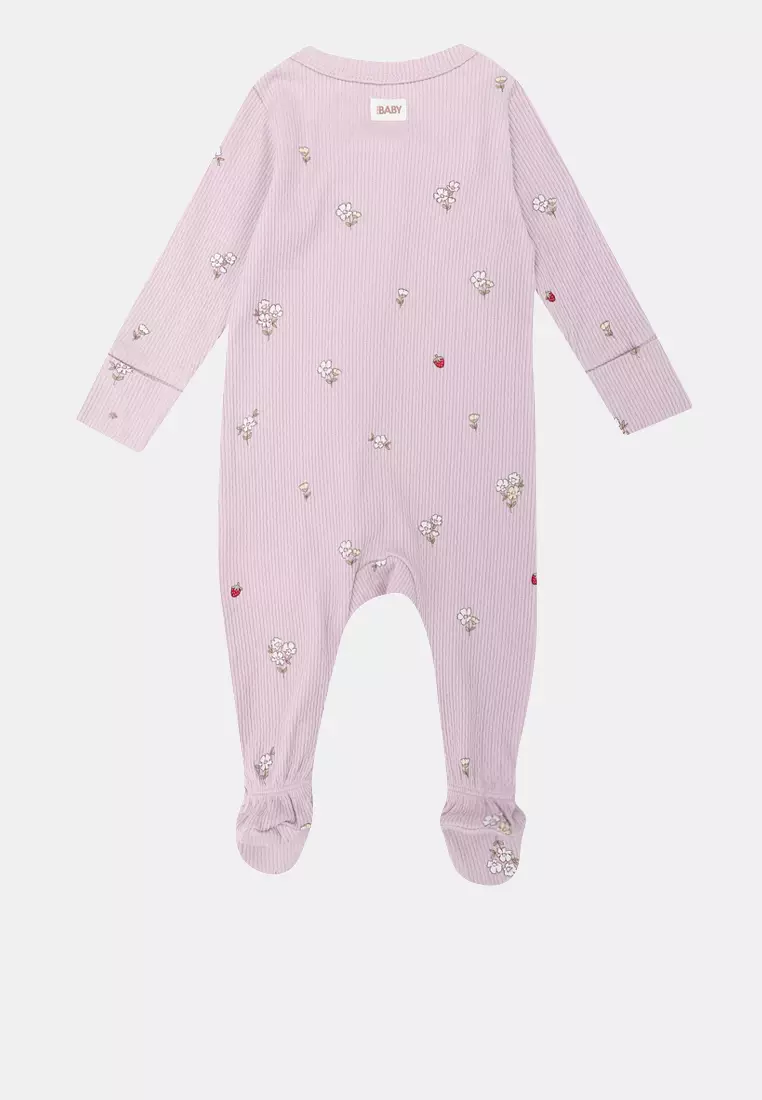 Organic Pointelle Zip Romper