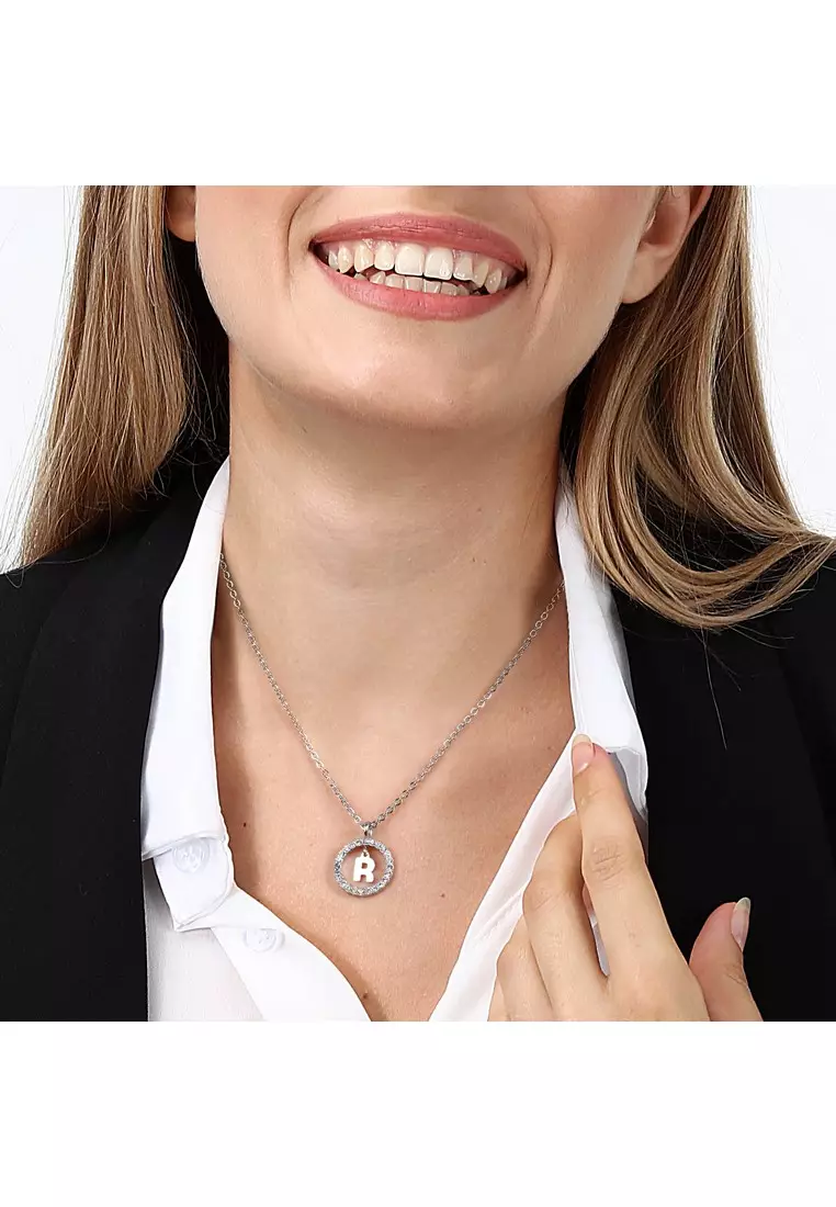 La Petite Story Family Collection 40+5 mm Women's Necklace LPS10ASF22-Alphabet R