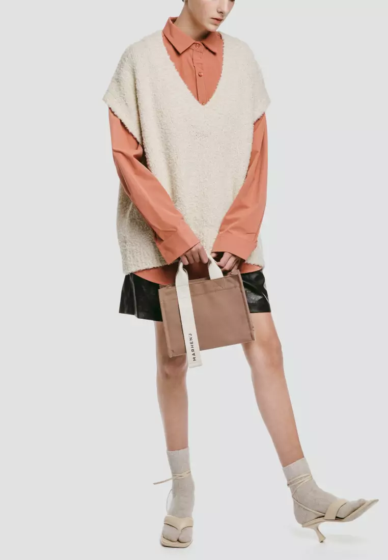 RICO MINI COMFORT Canvas Crossbody Bag Sand Beige