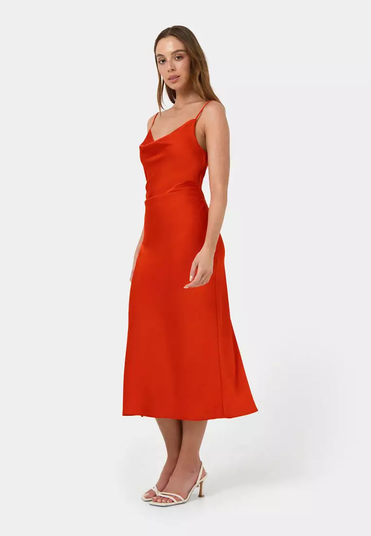 strapless open back dress Paulette Red Ruched Bodycon Mini Dress