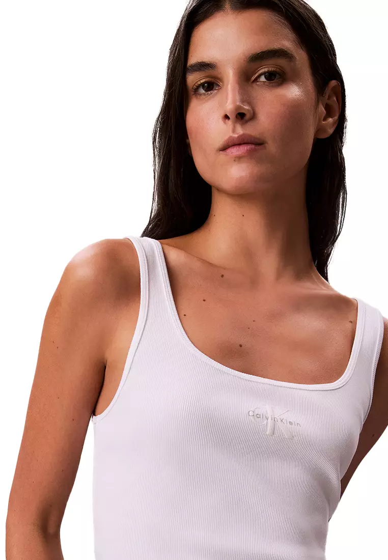 CKJ Tank Tops White