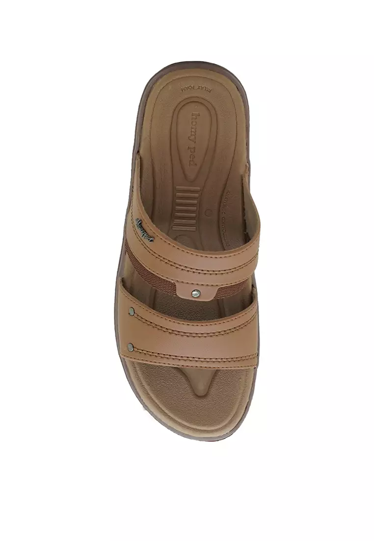 Homyped Pria Sandal-Alvares02-Sawo