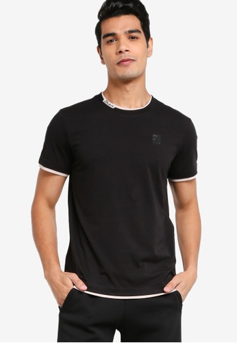 361° black Sports Life Short Sleeve T-shirt ED54BAA0F580BEGS_1