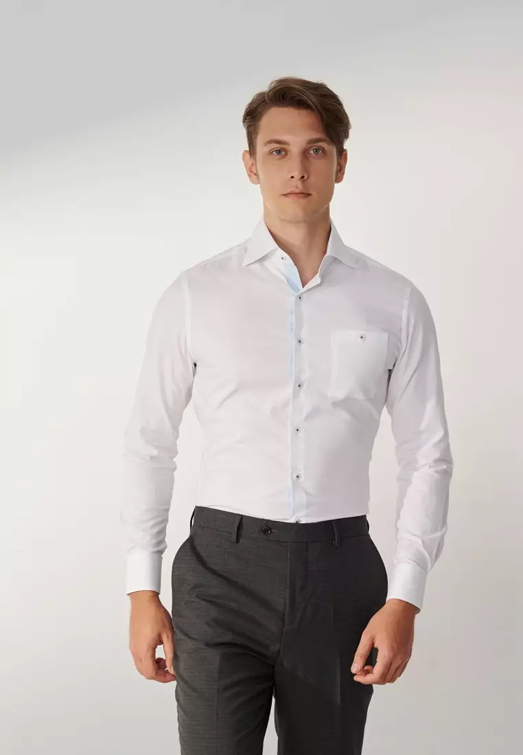 White Slim Fit Shirt