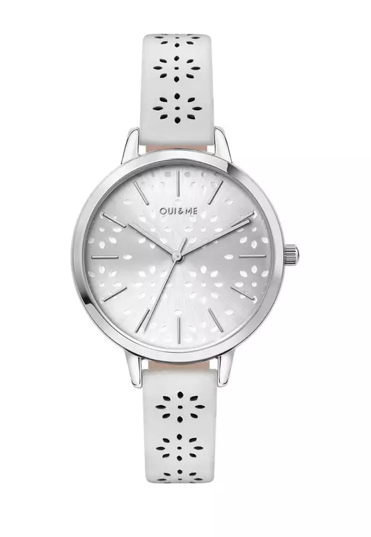 [Sustainable Watch] Oui & Me Amourette Quartz Watch Grey Leather Strap ME010148