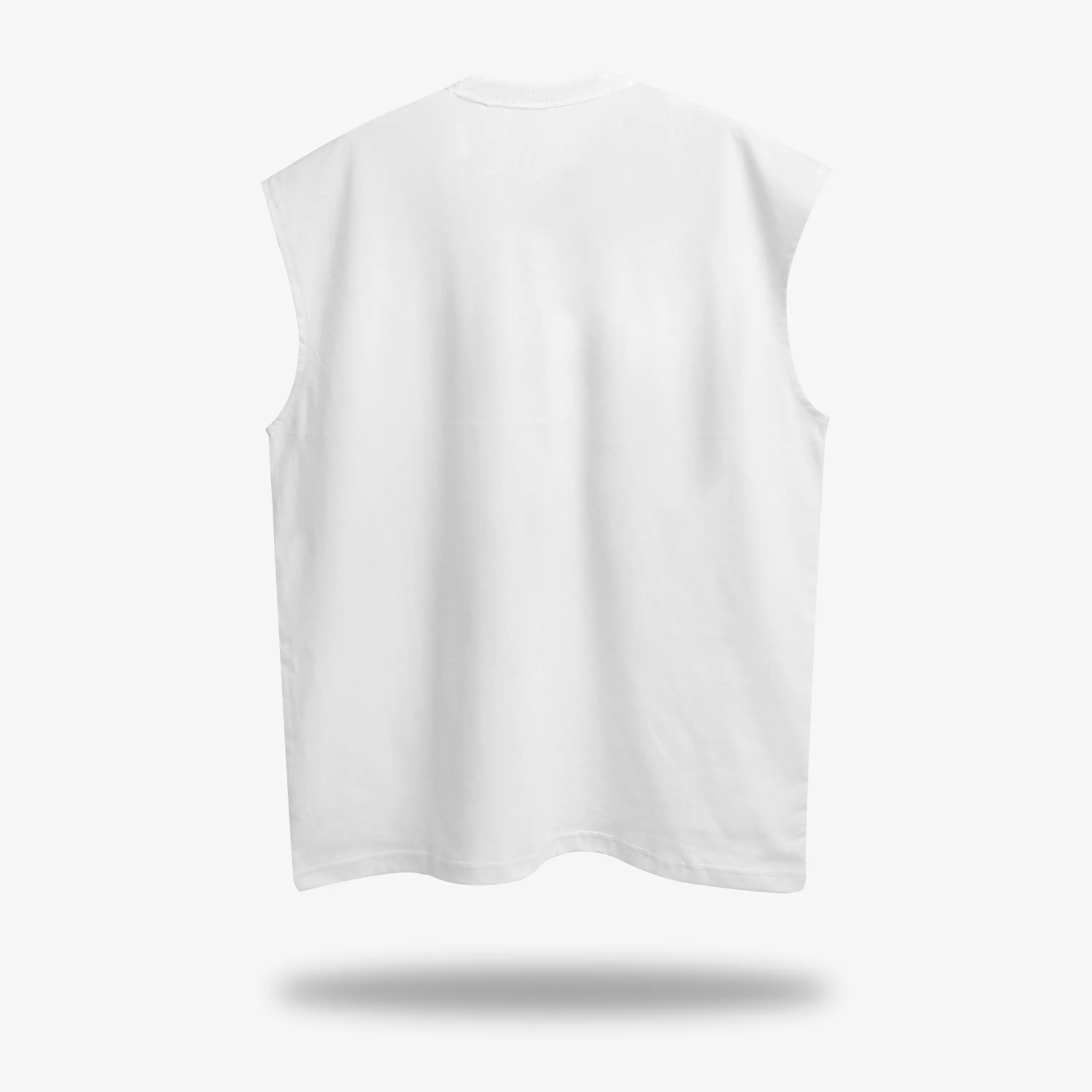 OOTDSUPPLY Oversize Sleeveless Triple Nine White & Dark Grey l Kaos Oversize Singlet019
