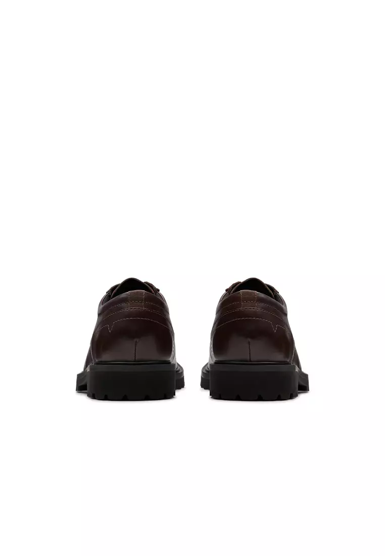 Mens Berwick Lace Derby Shoes - Brown Leather