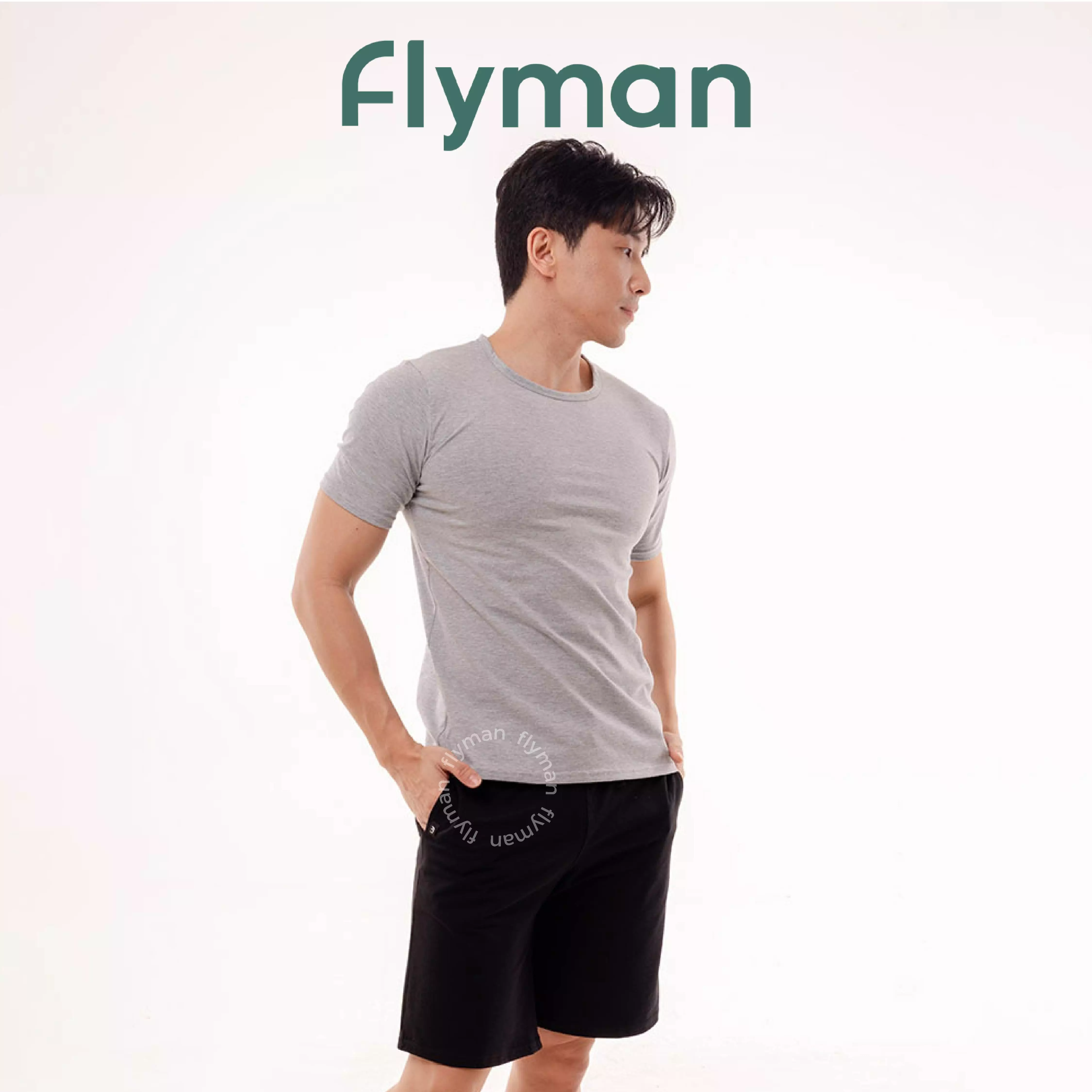 Flyman Relaxing Shorts 1 pcs FM 3358 - Ash