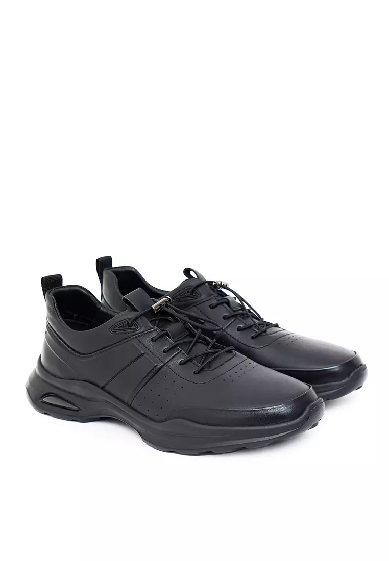 Sepatu Pria Casual Sneakers Gino Mariani Frank Hitam