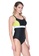 Sunseeker black Sports One-piece Swimsuit B6E2BUSDD14334GS_3