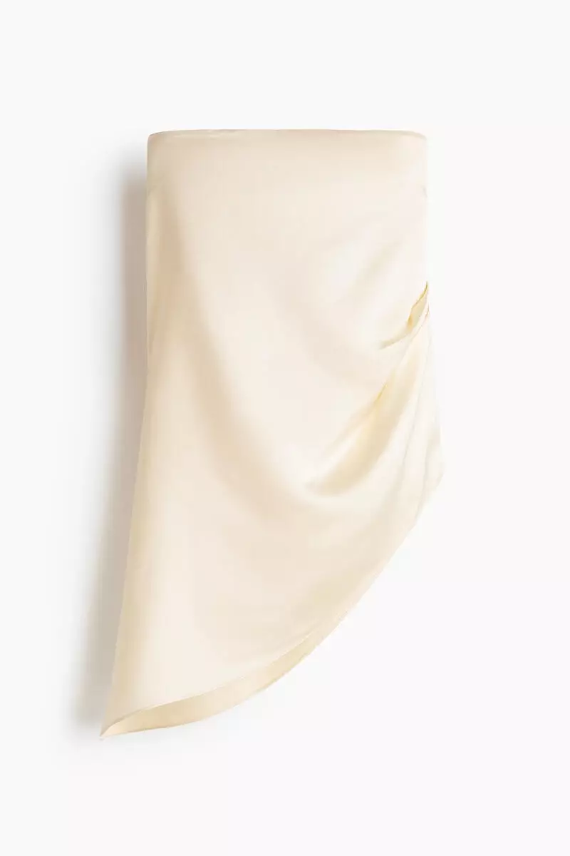 Satin bandeau top