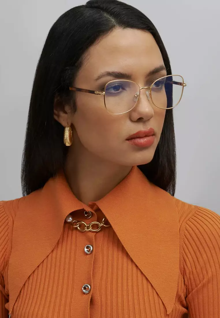 Grace (OP612-Brown) Luxury Anti-Radiation/Computer Eyeglasses from London for Women