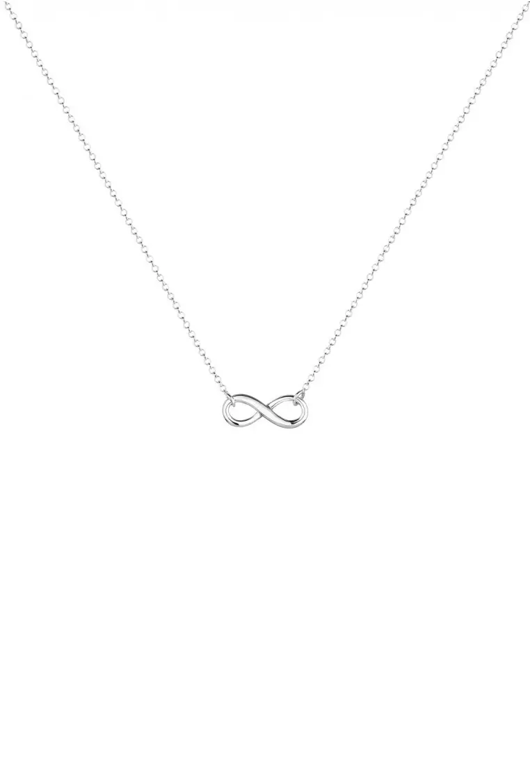 Kalung Perhiasan Perak 925 Wanita Infinity Symbol Eternity