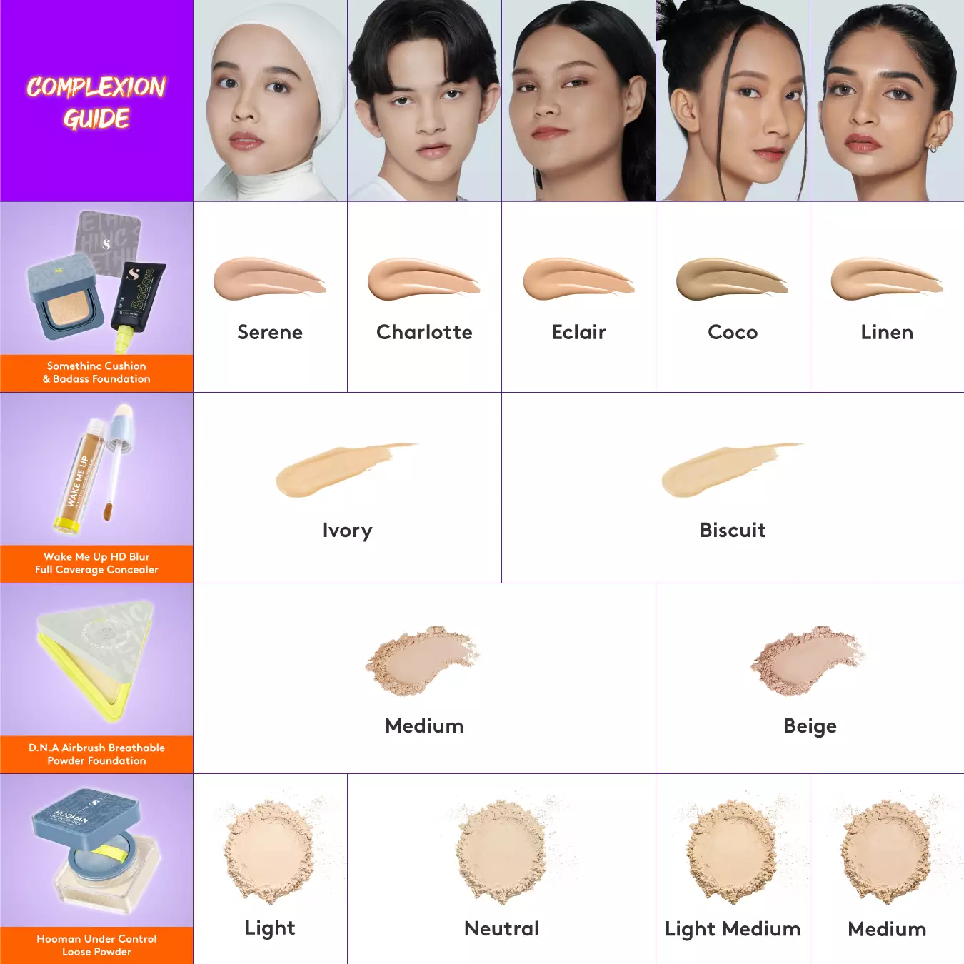 SOMETHINC HOOMAN UNDER CONTROL HD Blur Loose Powder - 03 Light