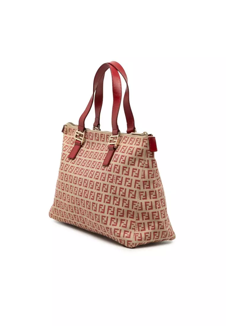 Pre-Loved Fendi Zucchino Canvas Tote